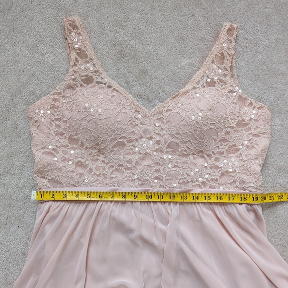 Petal Pink Mori Lee 714 Formal Bridesmaid Dress - Picture 5 of 11